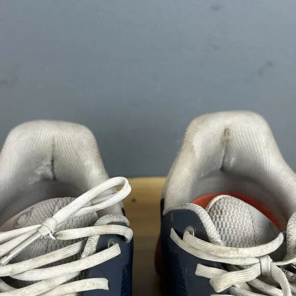 On Cloudflow Mens Size 12 Blue Gray Orange Athletic Running Shoes Sneakers - Picture 5 of 11